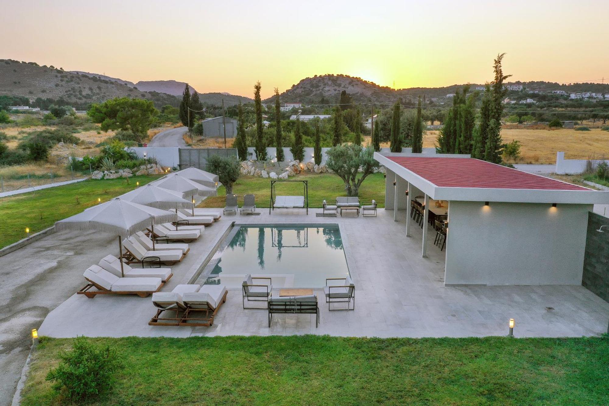 Villa Nikoli Kolymbia Bagian luar foto