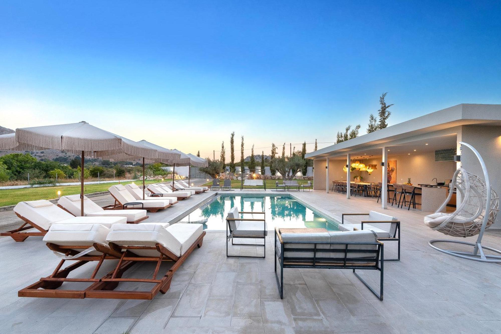 Villa Nikoli Kolymbia Bagian luar foto